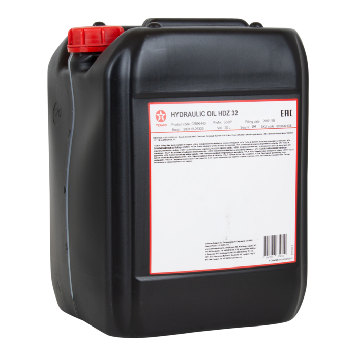 Texaco Hydraulikkolje HDZ 32 (Hydraulic Oil HDZ) 20L Garasjeteknikk AS